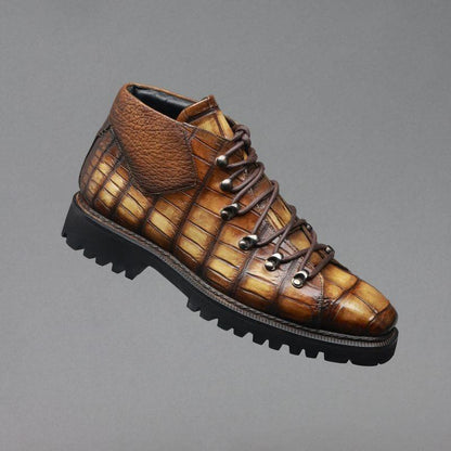 Crocodile Leather Titan Boots