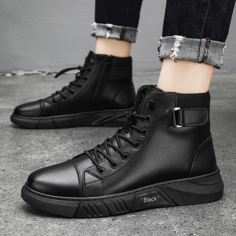 Men's Casual Versatile Genuine Leather Ankle Boots