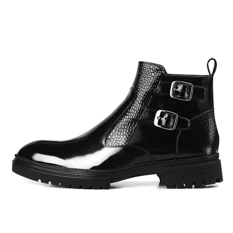 Men's Genuine Leather High Top Martin Boots